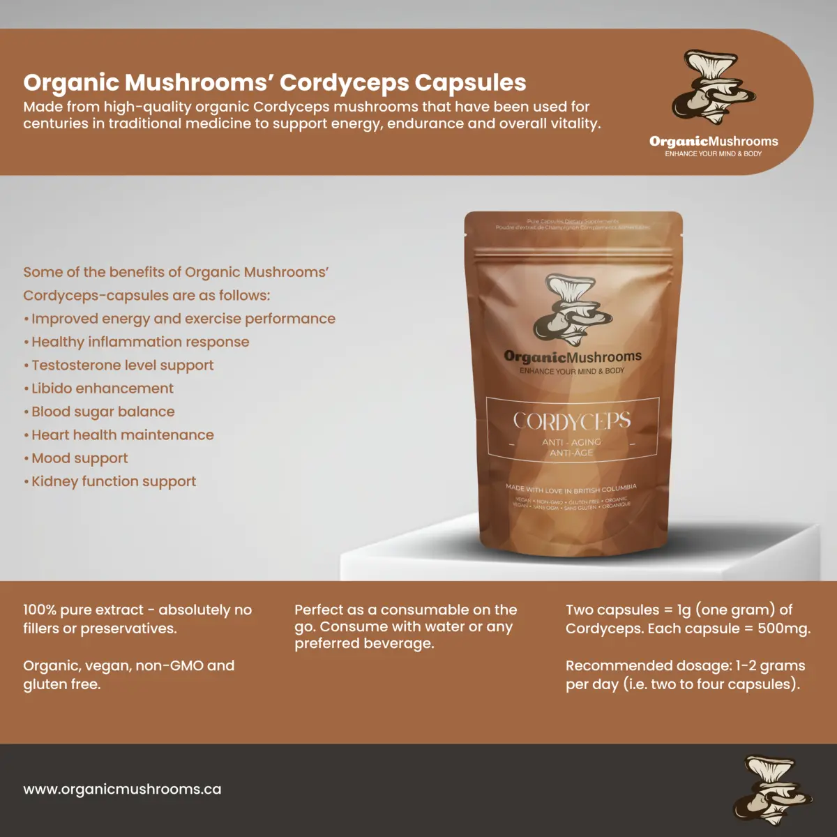 Cordyceps Mushroom Capsules