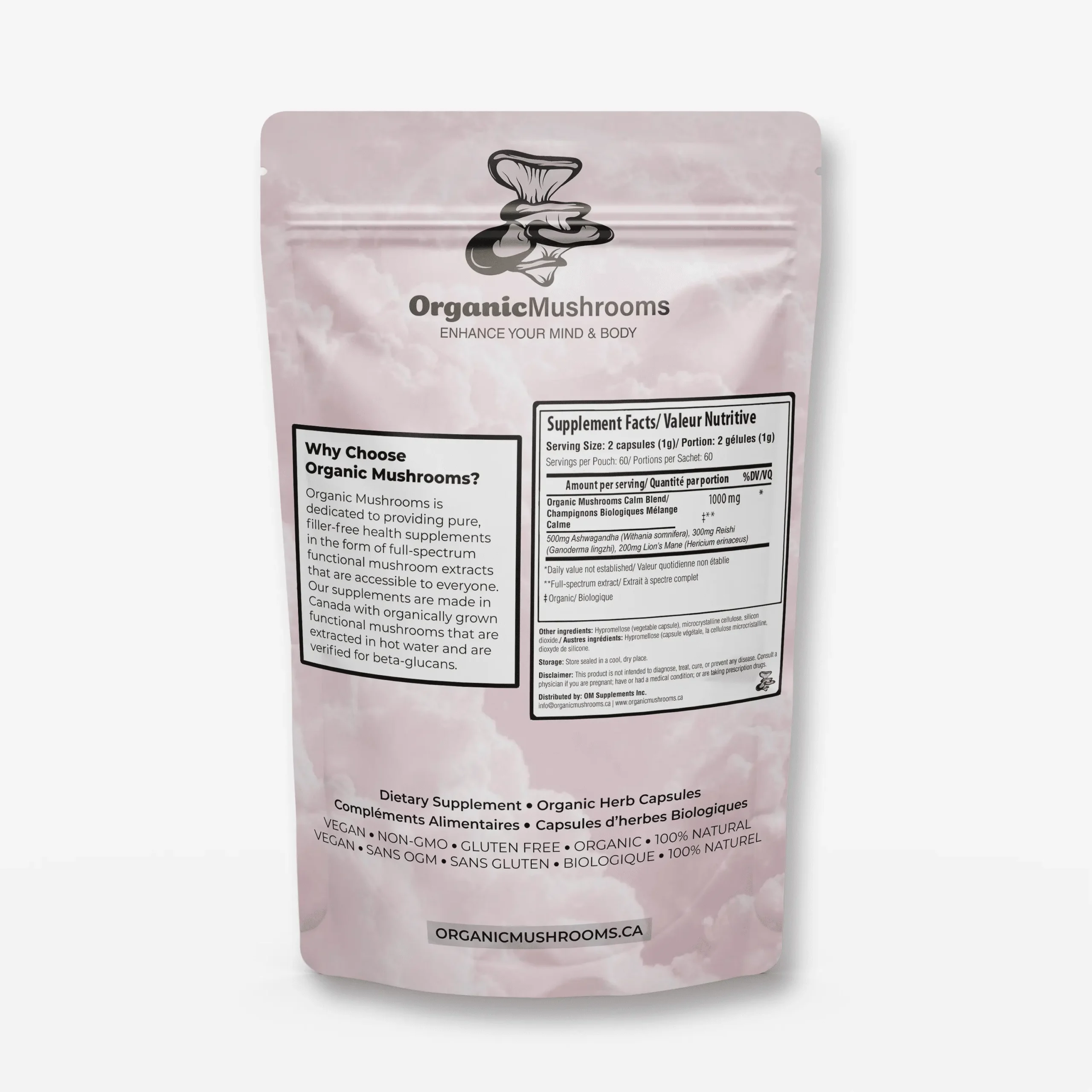 Calm Blend - Ashwagandha, Reishi and Lion's Mane - Image 2